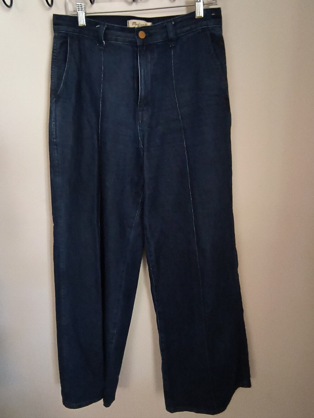Superwide-leg, High-rise Denim Trousers